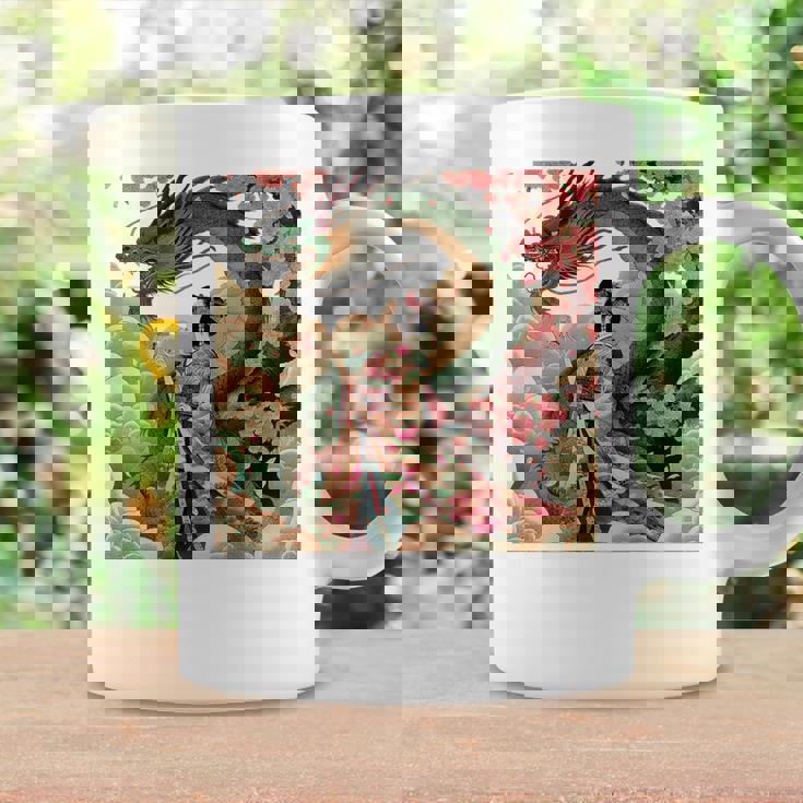 日本 浮世絵 桜 着物 竜 綺麗 日本髪 コーヒーマグ ギフトのアイデア