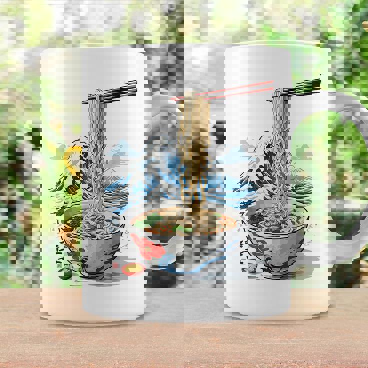 日本の麺スープ ラーメン 浮世絵 日本波 ヴィンテージ コーヒーマグ ギフトのアイデア