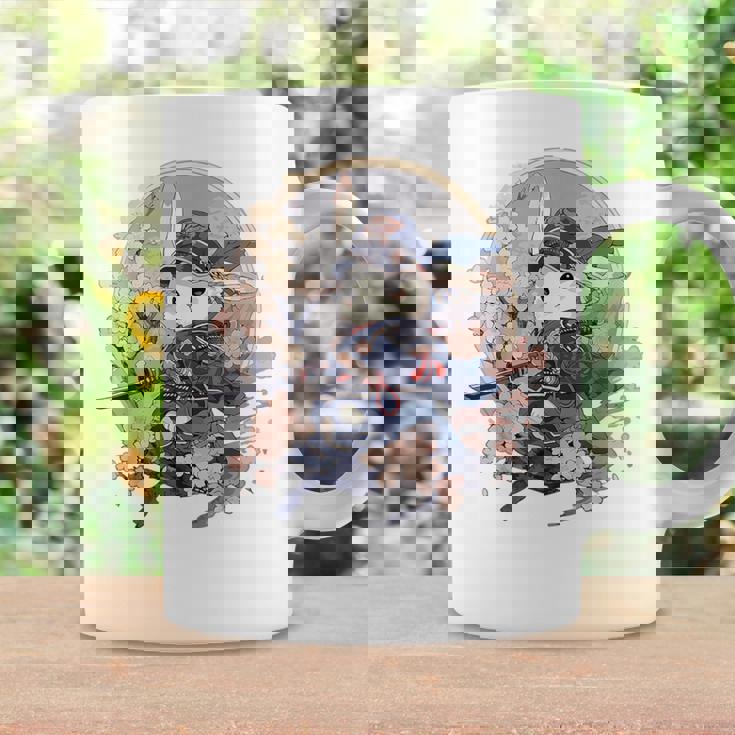 日本美術 うさぎ 忍者 浮世絵 アニメ風 侍うさぎ コーヒーマグ ギフトのアイデア