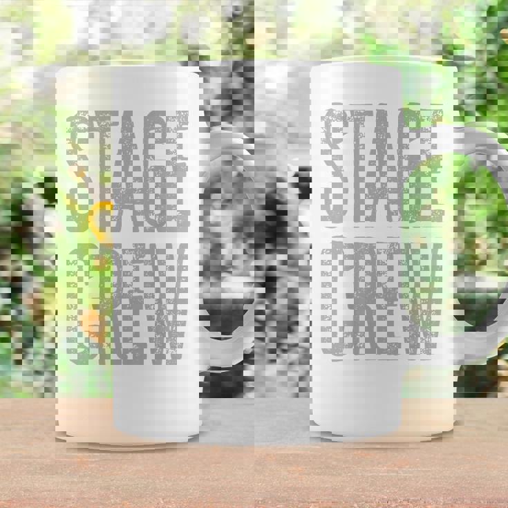 映画、テレビ、劇場、カメラ用のステージクルーが背面にプリントされています。 コーヒーマグ ギフトのアイデア