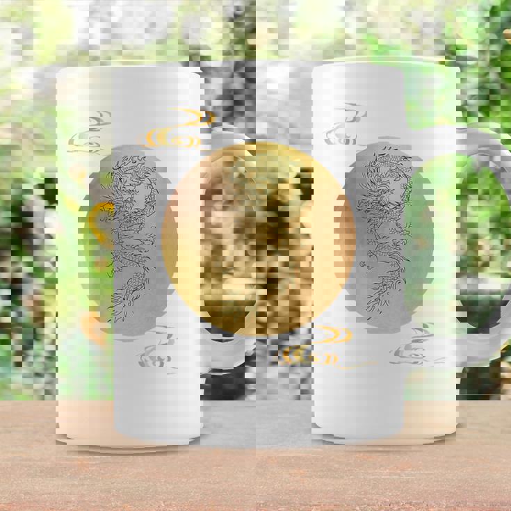 月と龍 満月 龍 コーヒーマグ ギフトのアイデア