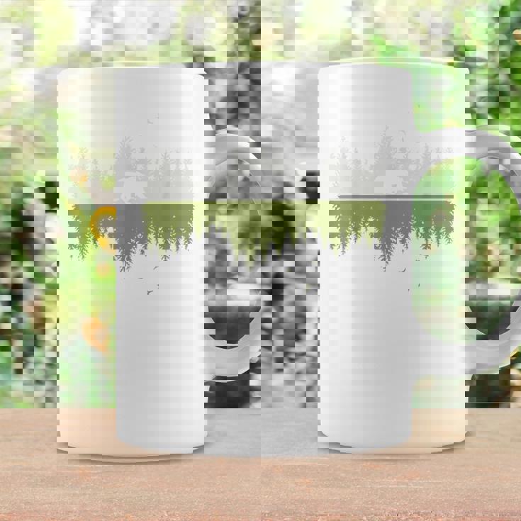 木 反射 クマ 野生動物 森 自然 動物 アウトドア コーヒーマグ ギフトのアイデア