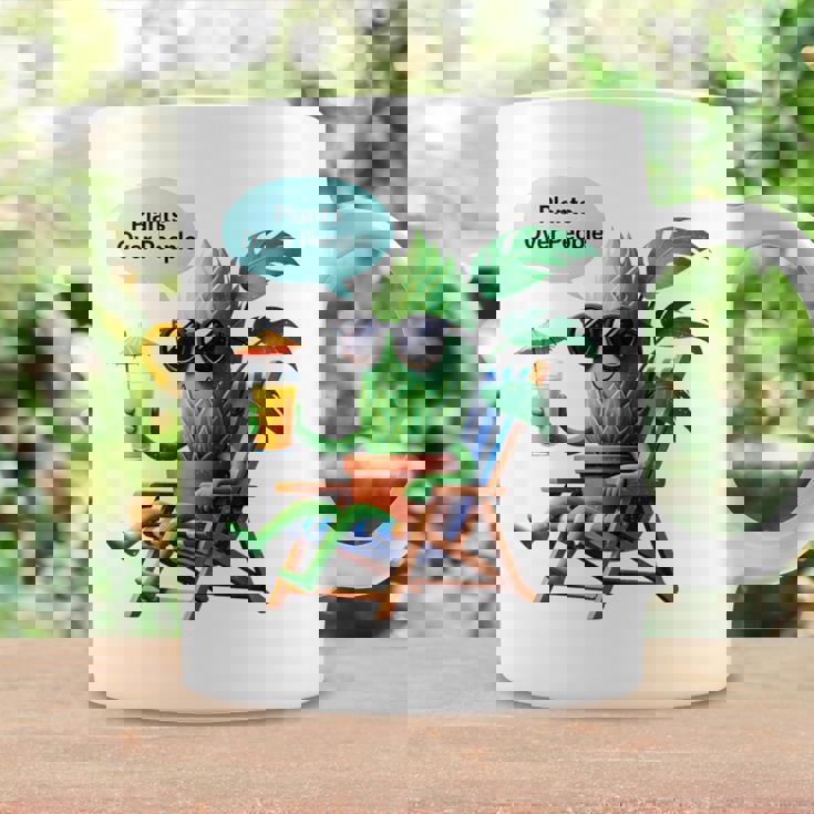 植物より人間 長袖tシャツ コーヒーマグ ギフトのアイデア