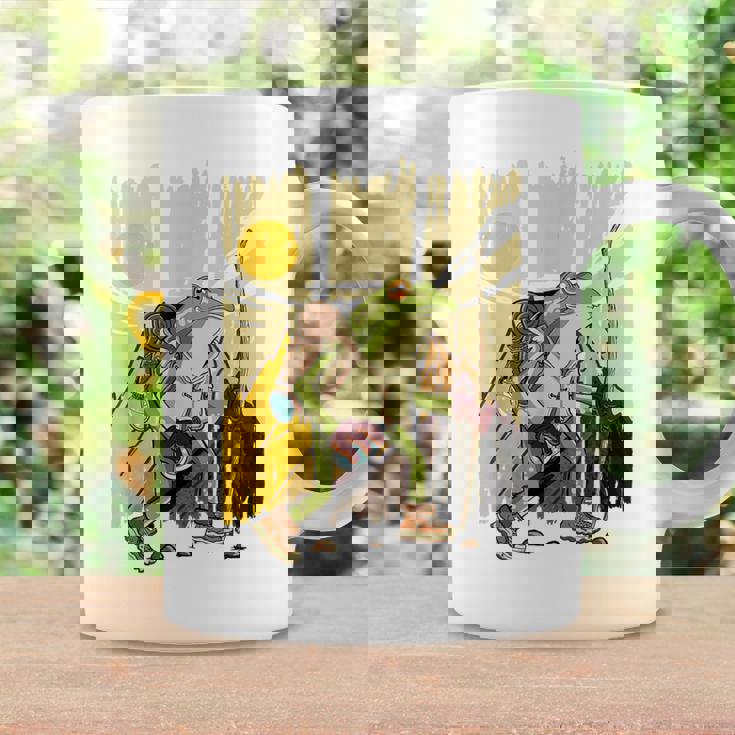 楽しいカエル ハイキングと登山愛好家 コーヒーマグ ギフトのアイデア