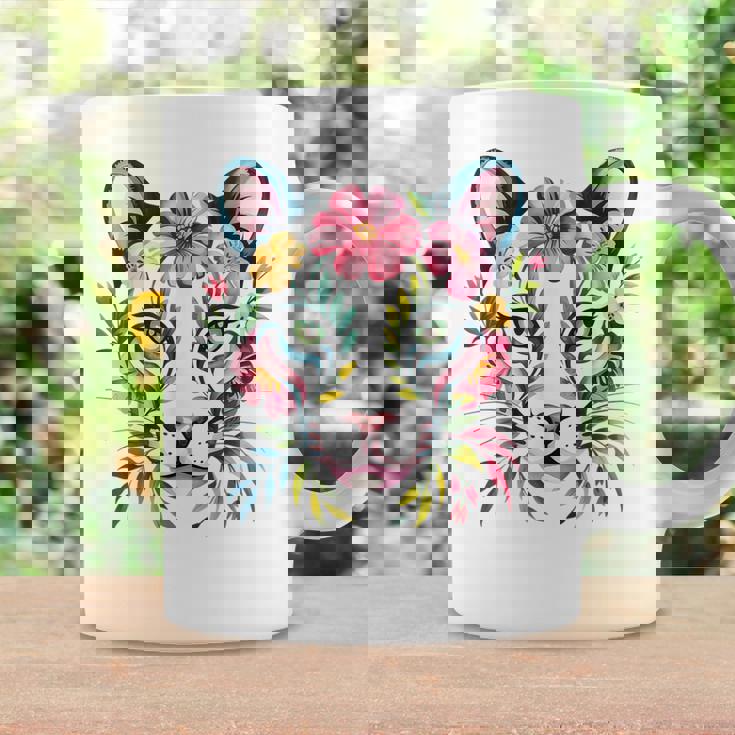 水彩ファンタジー風プーマの花 コーヒーマグ ギフトのアイデア