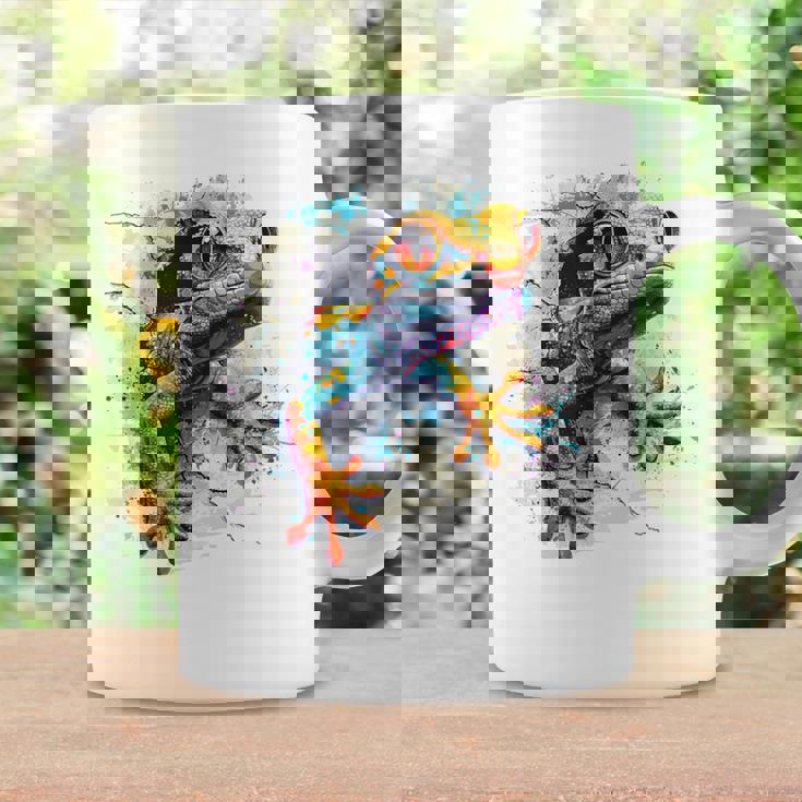 爬虫類とカラフルなヤモリ コーヒーマグ ギフトのアイデア