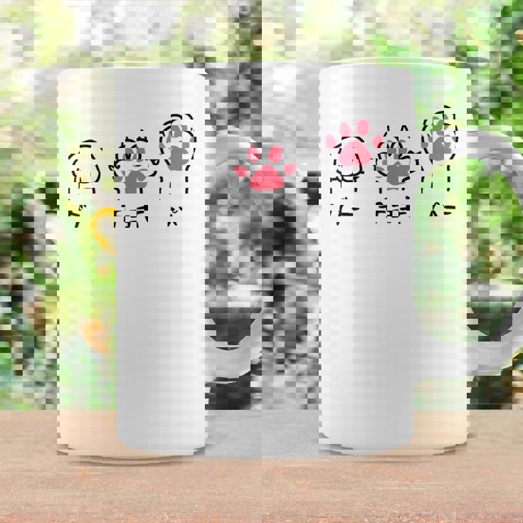 猫 ねこ 足 肉球 グー チョキ パー じゃんけんぽん おもしろ 面白い かわいい 猫飼い 猫好き コーヒーマグ ギフトのアイデア