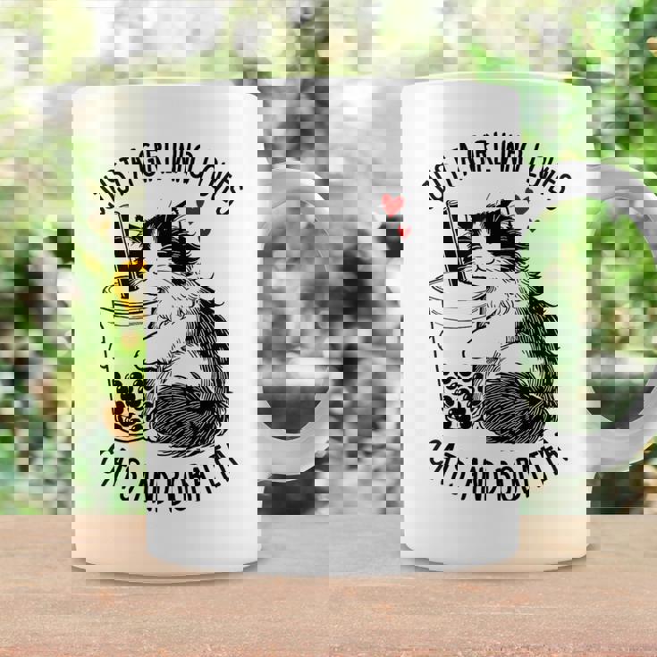 猫が大好きな女の子とボバティーラグドール猫好き コーヒーマグ ギフトのアイデア