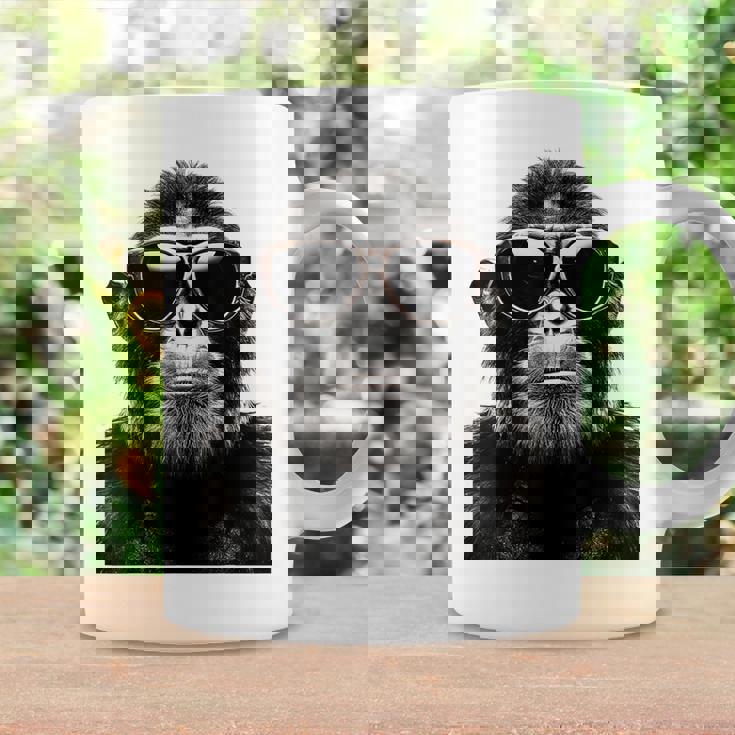 猿の恋人 アート 図面 動物 抽象 グラフィック 猿 コーヒーマグ ギフトのアイデア