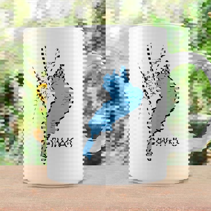 琵琶湖を止めようか大胆な日本のユーモア コーヒーマグ ギフトのアイデア