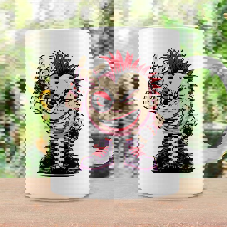 生意気なパンクロックロッカー イロとブーツ付き 面白いパンク 長袖tシャツ コーヒーマグ ギフトのアイデア