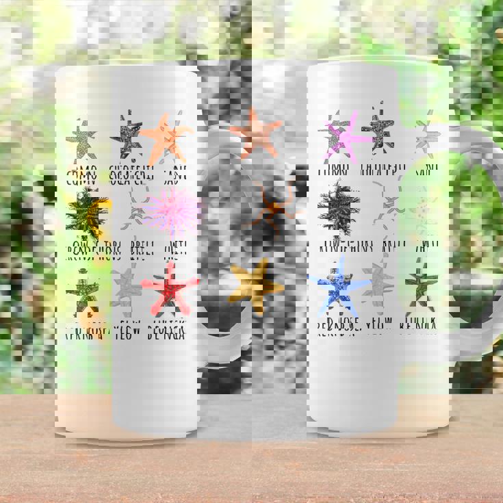 異なるタイプのヒトデの品種コレクション、かわいいヒトデ Lo コーヒーマグ ギフトのアイデア