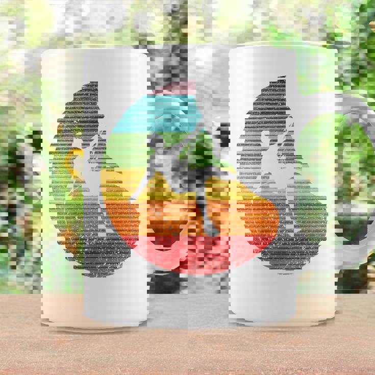 バックプリント 登山、ボルダリング、フリークライミングシルエット コーヒーマグ ギフトのアイデア