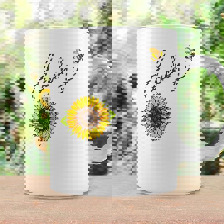 秋のひまわり マルハナバチ 面白いひまわり蜂 秋の愛 コーヒーマグ ギフトのアイデア