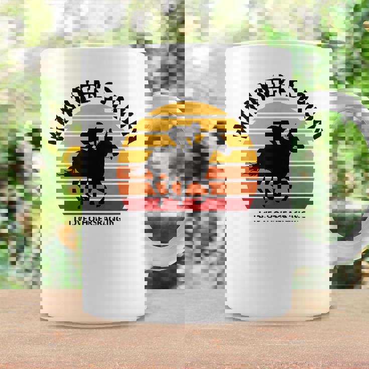 競馬ファンや馬好きの方にお勧め 勝者の走り オシャレな競馬イラスト コーヒーマグ ギフトのアイデア