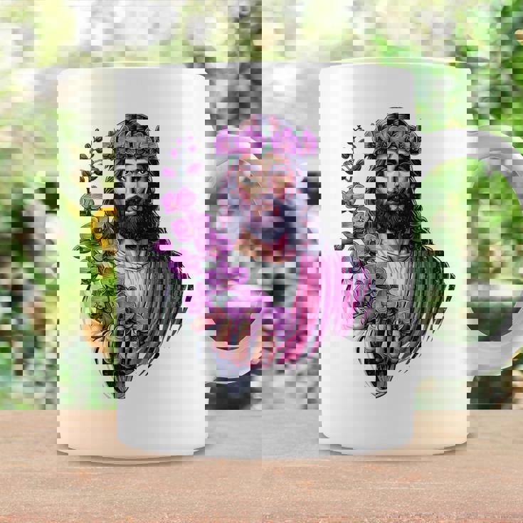 紫の蘭を持つイエス コーヒーマグ ギフトのアイデア