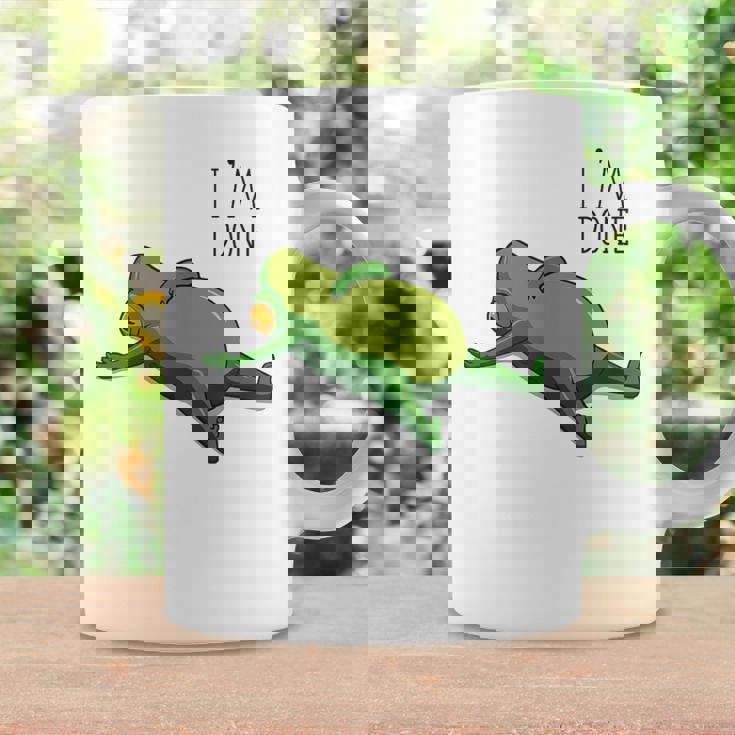 終わった、リラックスしているカエル、カエル好きの面白いカエル、カエル コーヒーマグ ギフトのアイデア