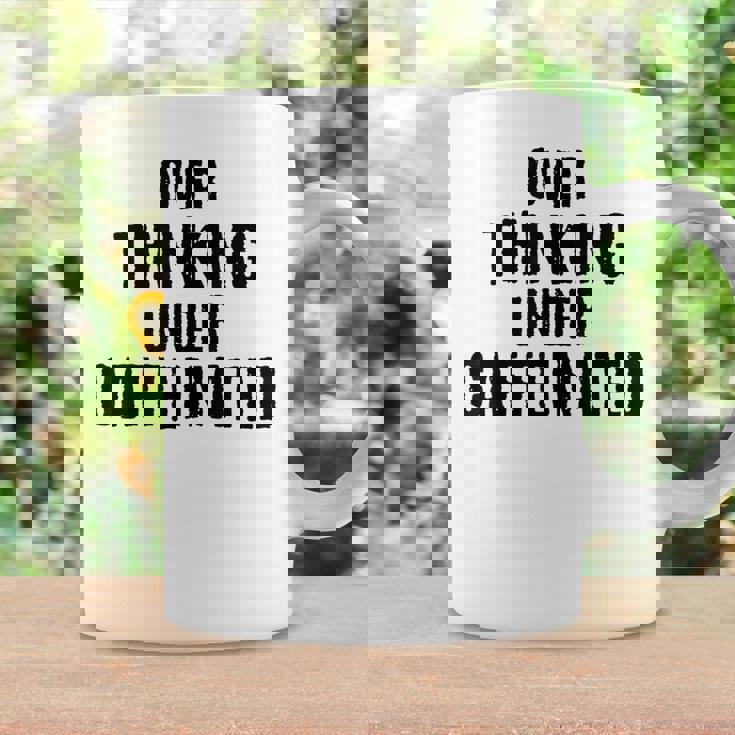 考えすぎてカフェイン入りの面白い コーヒーマグ ギフトのアイデア