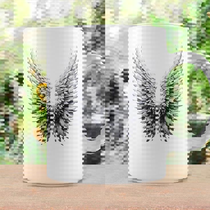 背中には白い天使の羽 コーヒーマグ ギフトのアイデア
