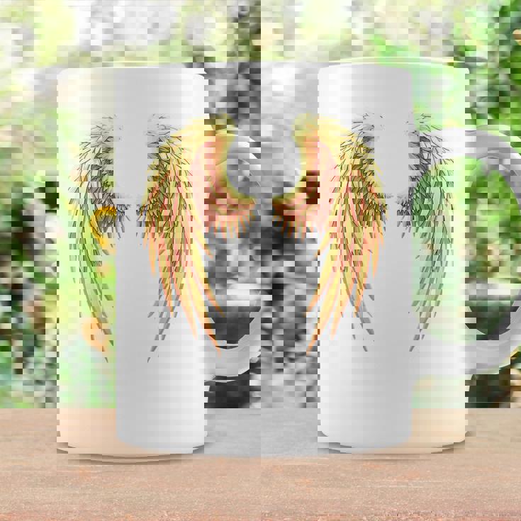 背中には金色の天使の羽 コーヒーマグ ギフトのアイデア