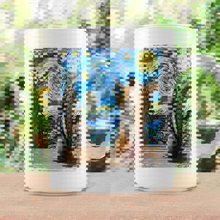 芸術的なシマリスシャツ ゴッホスタイル 星月夜 シマリス コーヒーマグ ギフトのアイデア