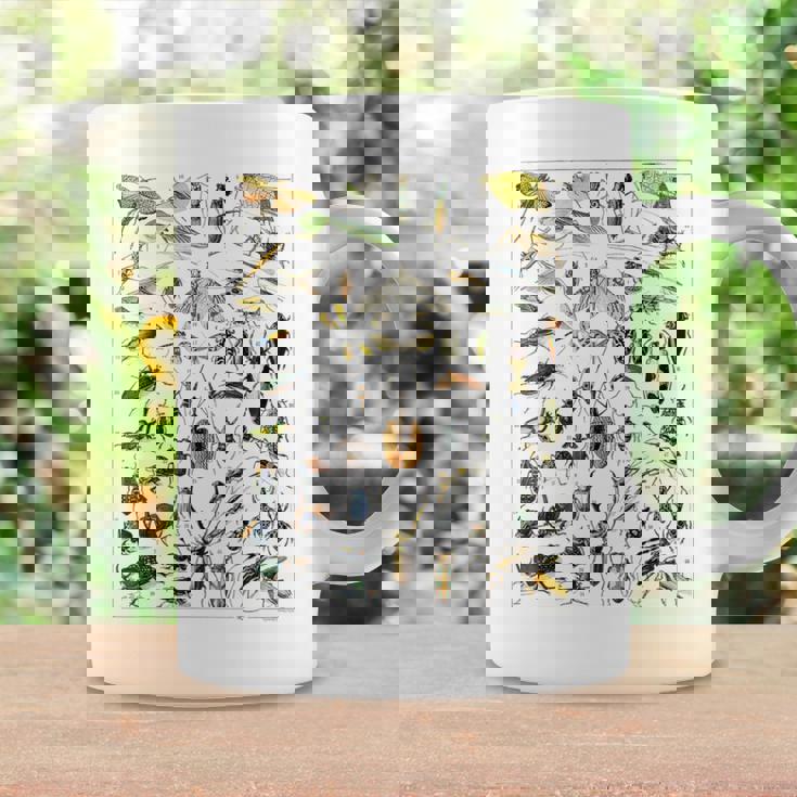 虫 昆虫 虫虫型 昆虫学プリント 虫プリント コーヒーマグ ギフトのアイデア