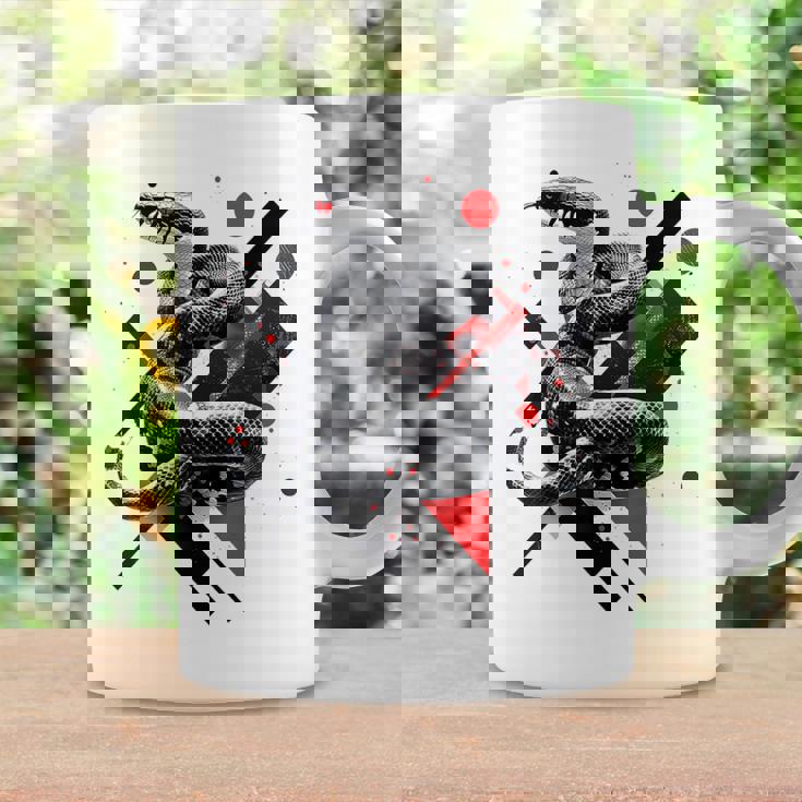 蛇 動物 モチーフ アートワーク 蛇 コーヒーマグ ギフトのアイデア