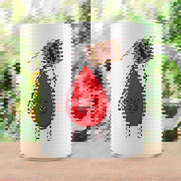 血液型 Ab 血液ドロップ シールドハート付き コーヒーマグ ギフトのアイデア