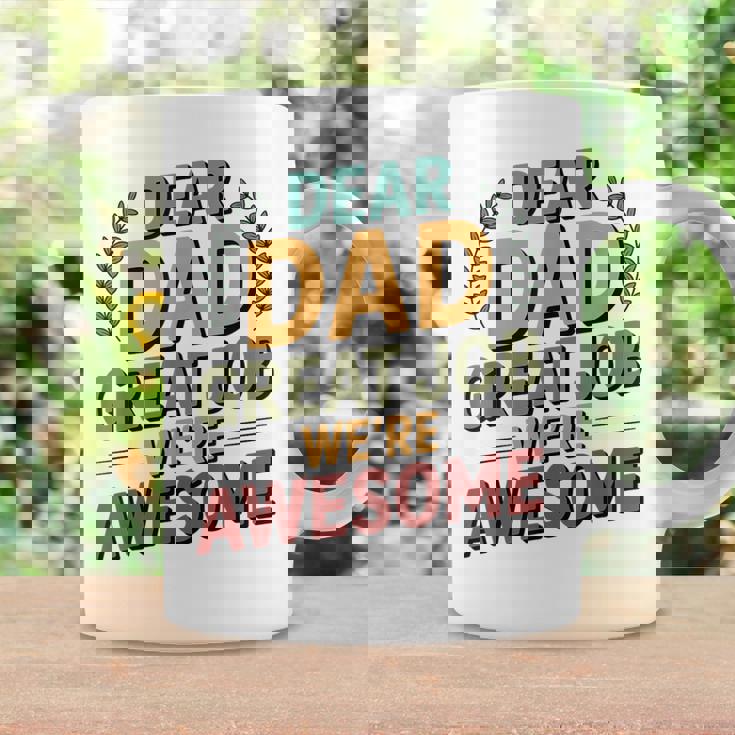 親愛なるお父さん素晴らしい仕事私たちは素晴らしい父の日ありがとう コーヒーマグ ギフトのアイデア