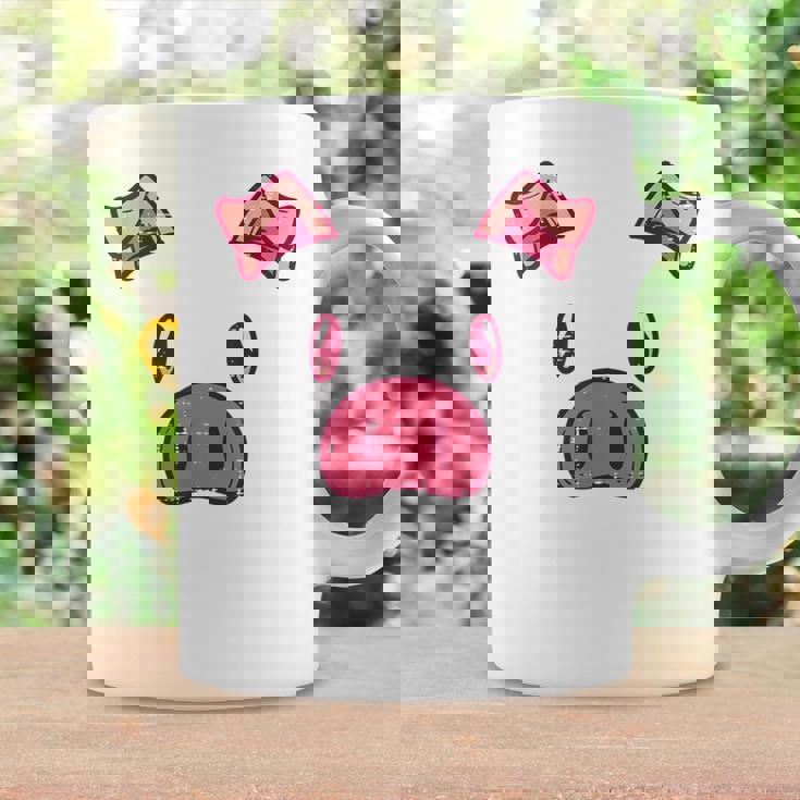 豚の顔 かわいいハロウィン 豚 動物 コスチューム メンズ レディース キッズ コーヒーマグ ギフトのアイデア