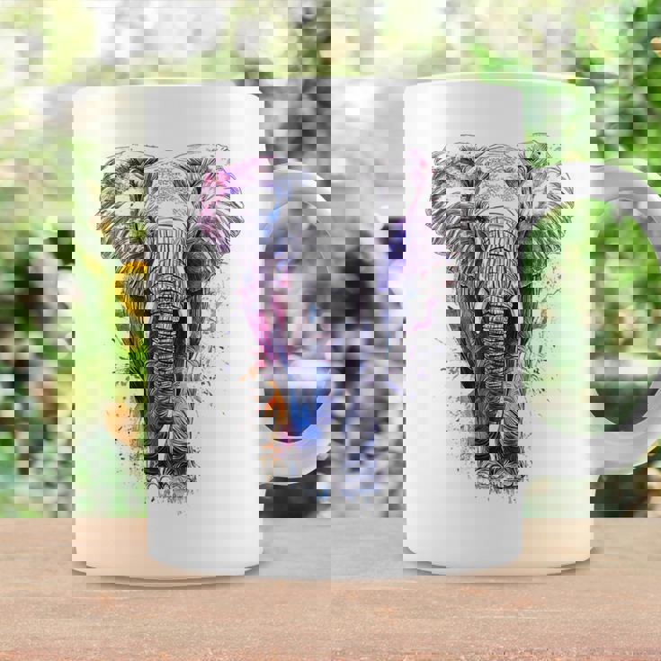 象 抽象画 モチーフ 動物 恋人 アート 象 コーヒーマグ ギフトのアイデア