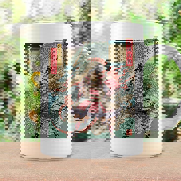 越後の龍 上杉謙信 長尾景虎 毘沙門天 軍神 バックプリント コーヒーマグ ギフトのアイデア