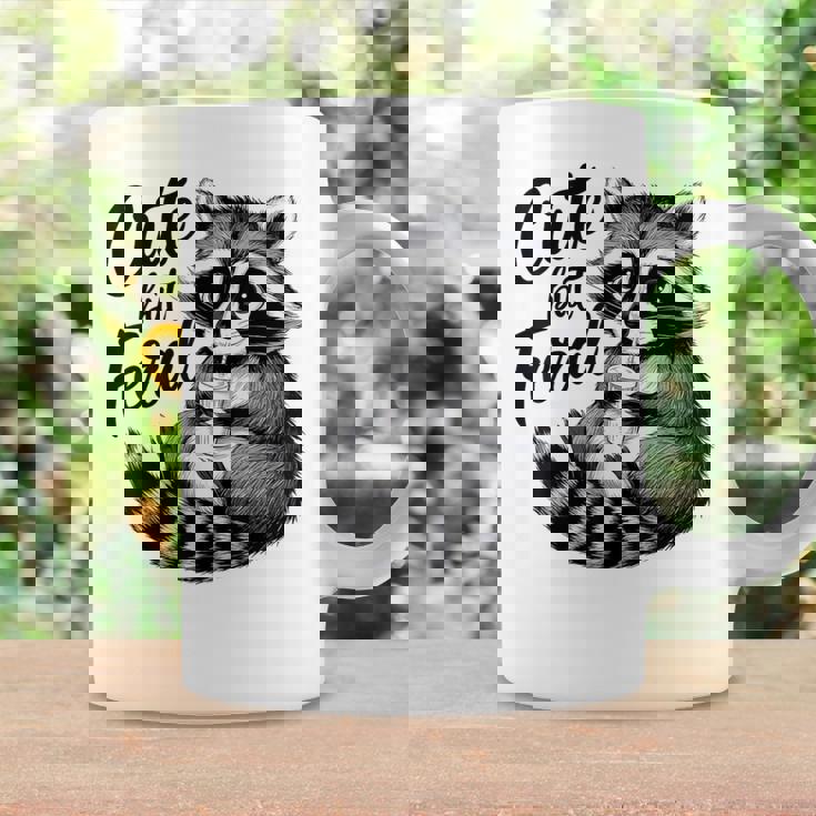 野生の女の子の夏の面白いミームかわいいけど野生のアライグマ休暇 コーヒーマグ ギフトのアイデア