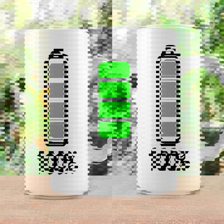 電池 100 フルバッテリー コーヒーマグ ギフトのアイデア