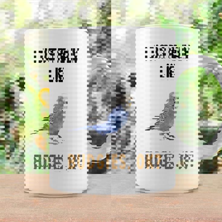 青いセキセイインコ、面白いことわざ、楽しい、セキセイインコ コーヒーマグ ギフトのアイデア