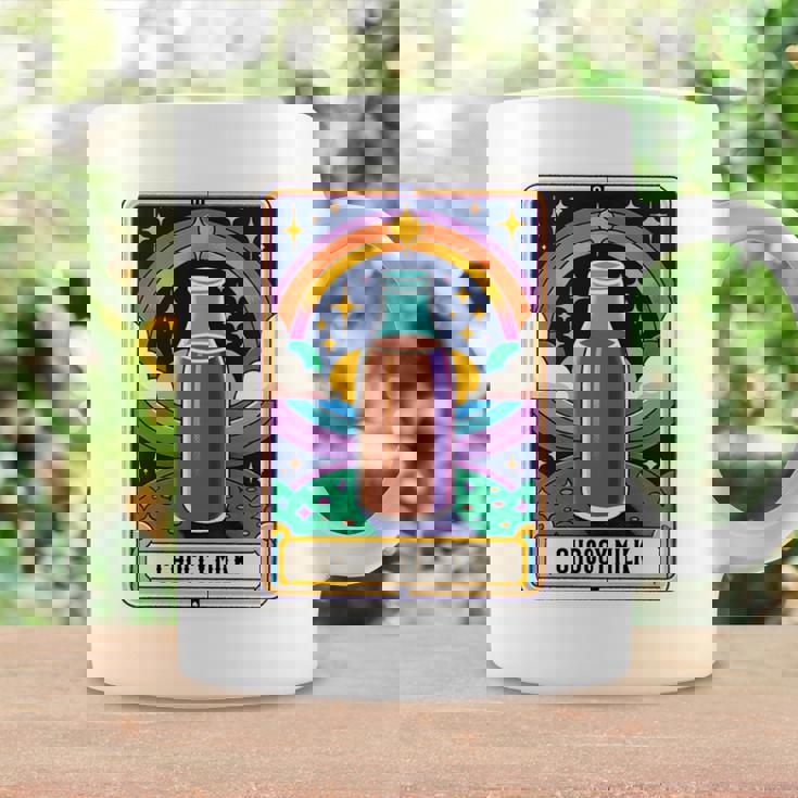 面白い Choccy ミルク タロット カード チョコレート ミルクセーキ 長袖tシャツ コーヒーマグ ギフトのアイデア