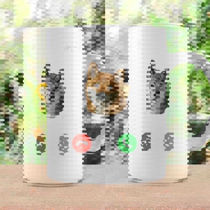 面白いtシャツ 柴犬 着信 イヌ わんこ メンズ 犬好き グッズ かわいい おもしろ 面白い 服 ネタ 長袖tシャツ コーヒーマグ ギフトのアイデア