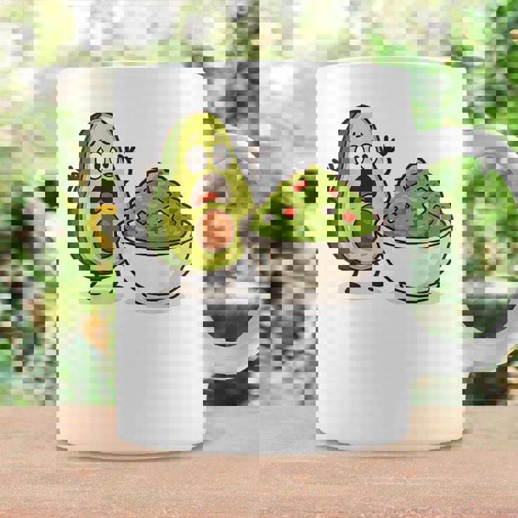 面白いアボカドワカモレ漫画パニック コーヒーマグ ギフトのアイデア