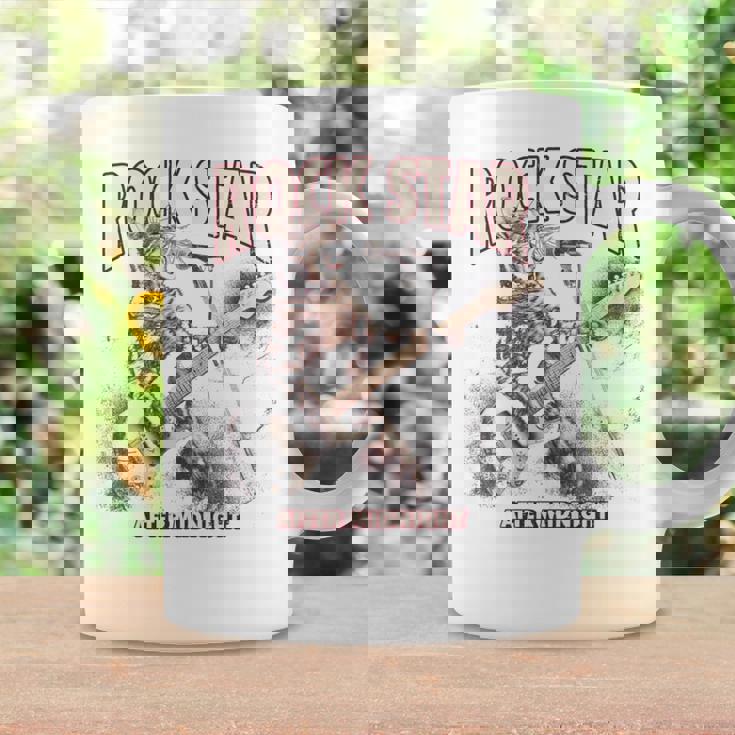 面白いギター猫 エレキギターでロックを弾く猫 長袖tシャツ コーヒーマグ ギフトのアイデア