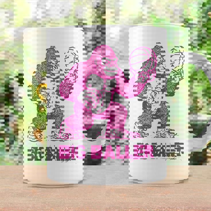 面白いゴリラ遊びバスケットボール ビッグボーラー マネースポーツ コーヒーマグ ギフトのアイデア