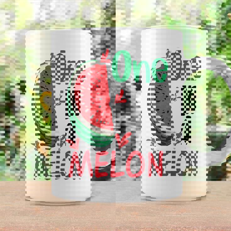 面白いスイカ ハワイのビーチでの休暇 メロンの中のかわいいもの コーヒーマグ ギフトのアイデア