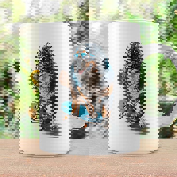 面白いスケートボード バーニーズマウンテンドッグ スケーター スケートグラフィック コーヒーマグ ギフトのアイデア