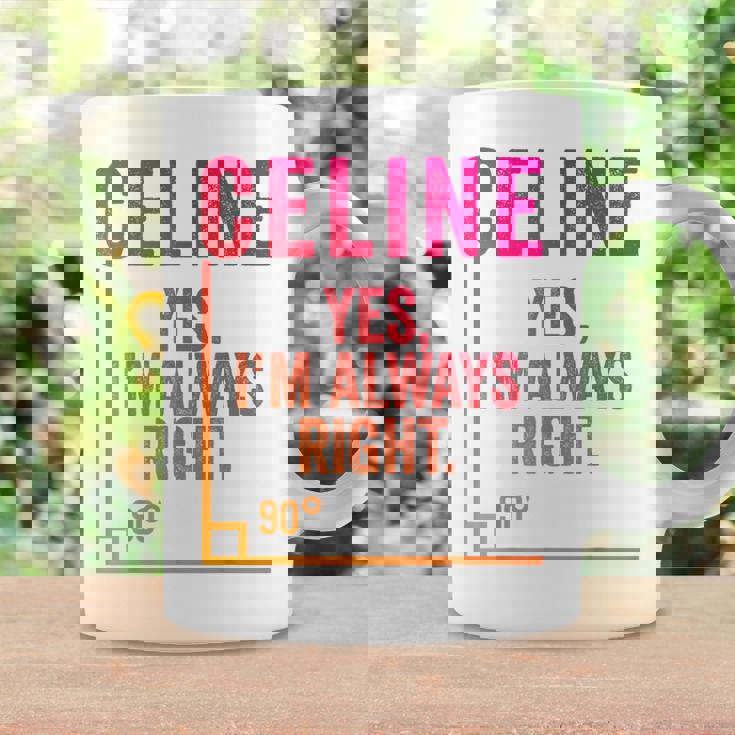 面白いセリーヌ 面白いセリーヌ 名前 誕生日シャツ ギフト コーヒーマグ ギフトのアイデア