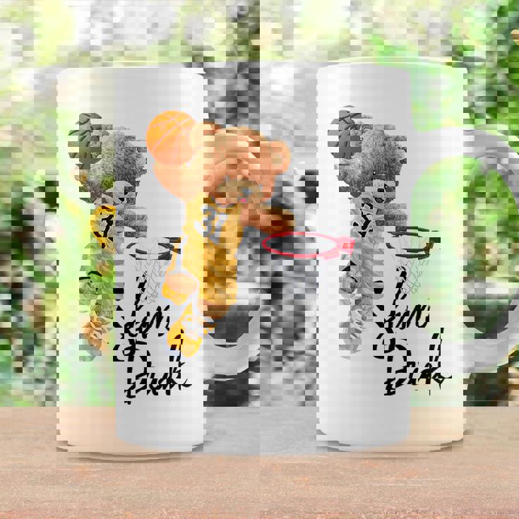 面白いテディベア スラムダンク テディベア バスケットボール コーヒーマグ ギフトのアイデア