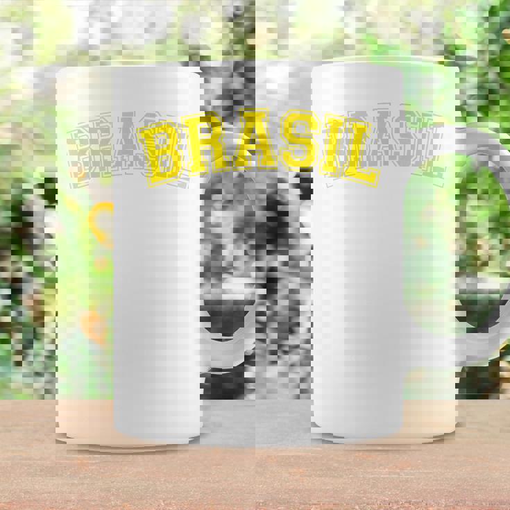 面白いブラジルシャツ ブラジルグリーンフラッグ コーヒーマグ ギフトのアイデア