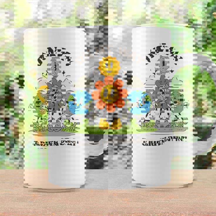 面白いポジティブスマイルサンガーデンハッピーガーデナー植物が育つ 長袖tシャツ コーヒーマグ ギフトのアイデア