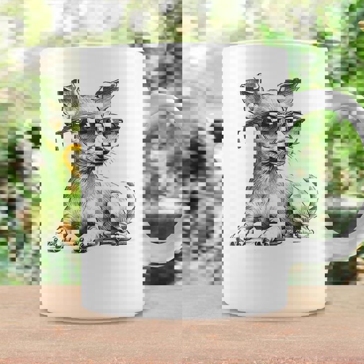 面白いミニチュアピンシャードッグミニピンサングラスデザイン。 コーヒーマグ ギフトのアイデア