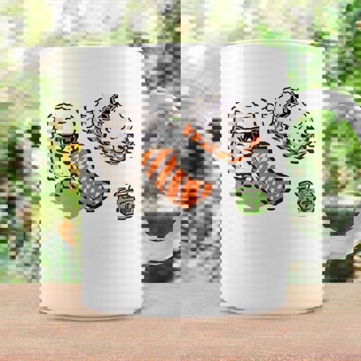 面白い寿司 ビーチで日光浴 コーヒーマグ ギフトのアイデア