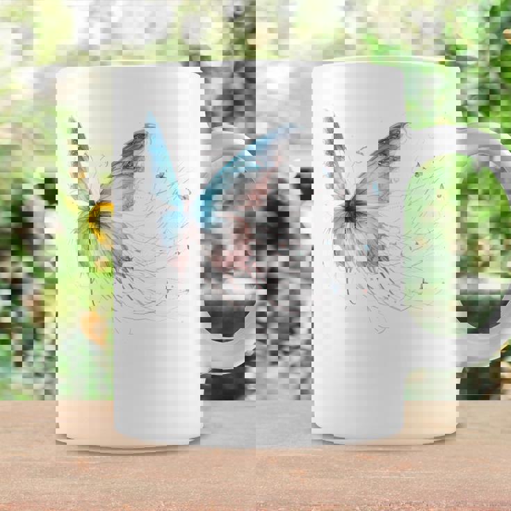 魔法の蝶 エレガント 神秘的な蝶 銀河 星 長袖tシャツ コーヒーマグ ギフトのアイデア