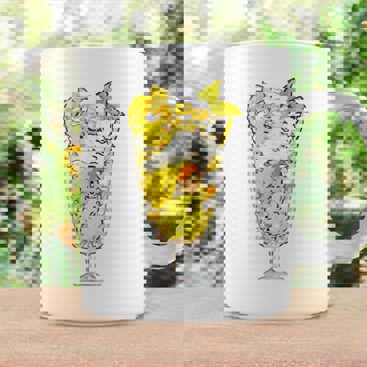 鳥パフェイエロー オカメインコ ラブバード バギー コーヒーマグ ギフトのアイデア